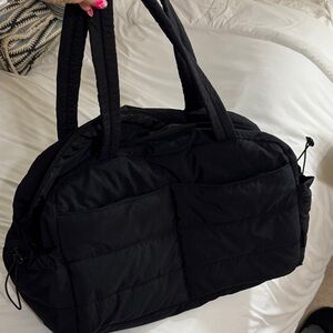 Stylish Black Quilted Women's Bag